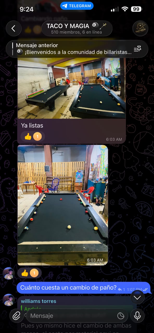 Captura 1 de la comunidad de Telegram